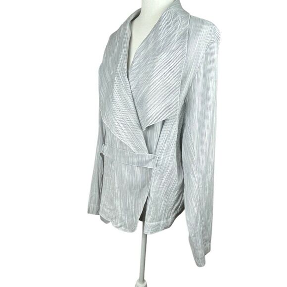 Lane Bryant Lightweight Striped Jacket Size 24 - Picture 3 of 14